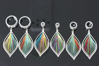 Rainbow Thread Stainless Steel Earrings