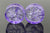 Purple Shattered Glass Plugs - Pair 1