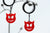 Devil emoji dangler plugs
