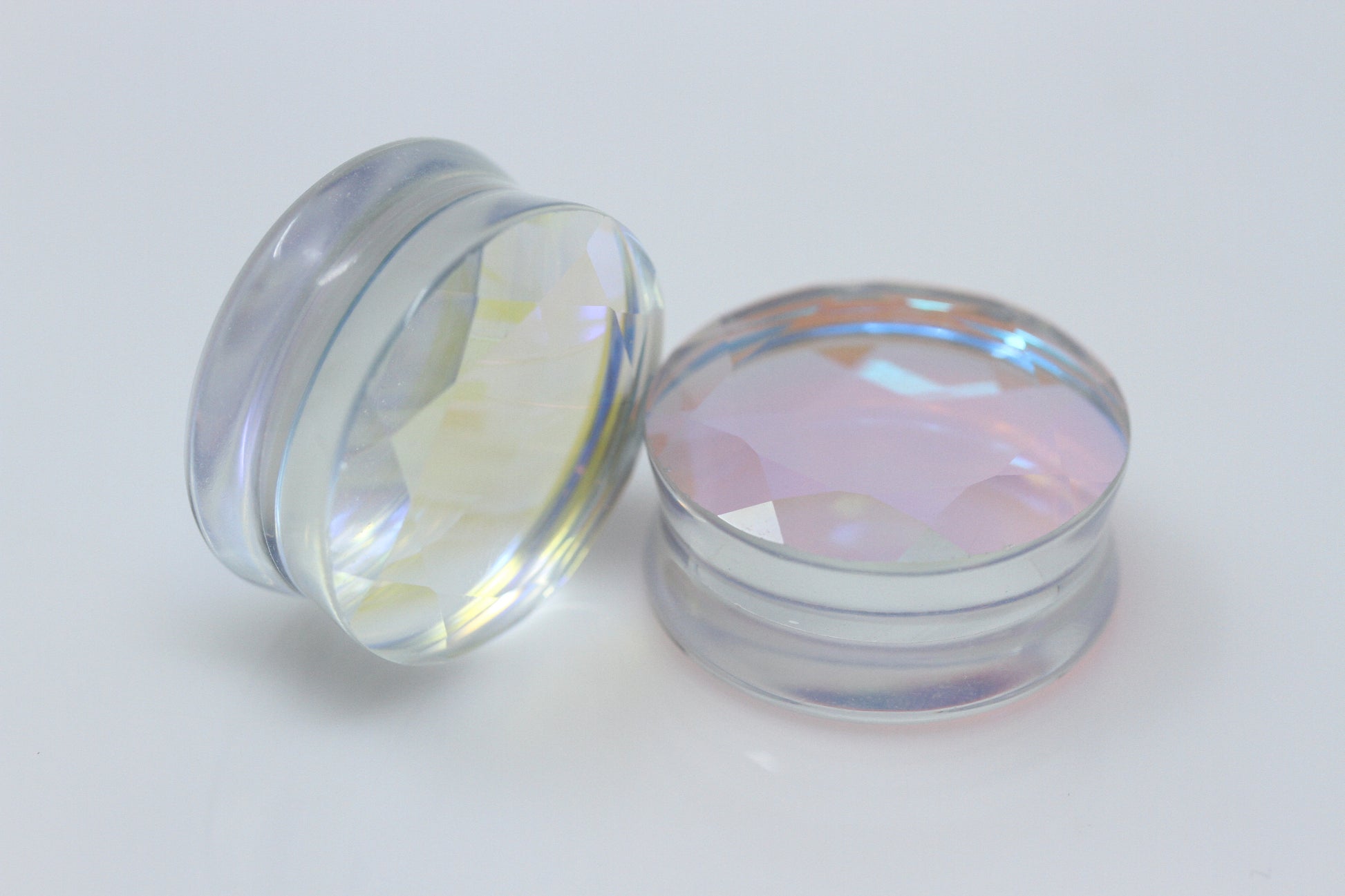 Holographic Faceted Plugs - Pair 2