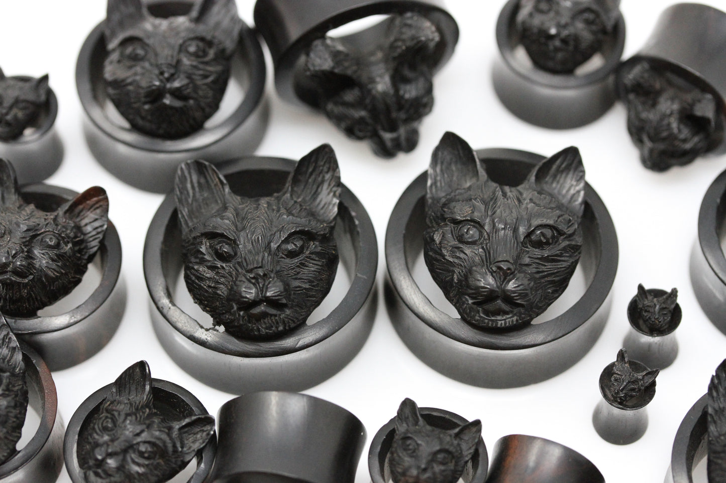Areng wood Cat tunnel plugs