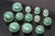 Single Flare Aventurine Plugs for stretched ears (Pair) - PH86