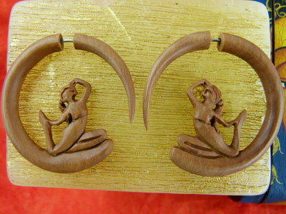 Wood Siren Hanger Plugs - Fake pair