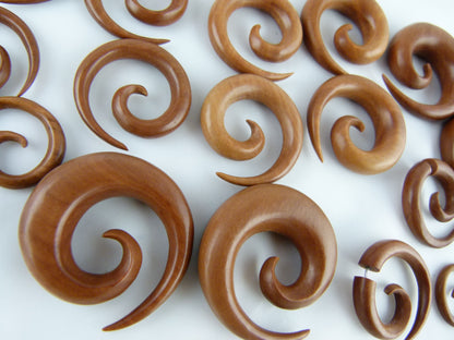 wooden spirals