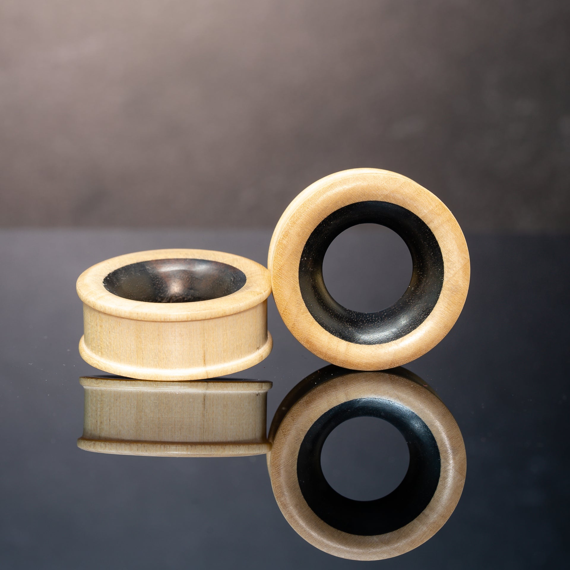 wood tunnel ear gauges
