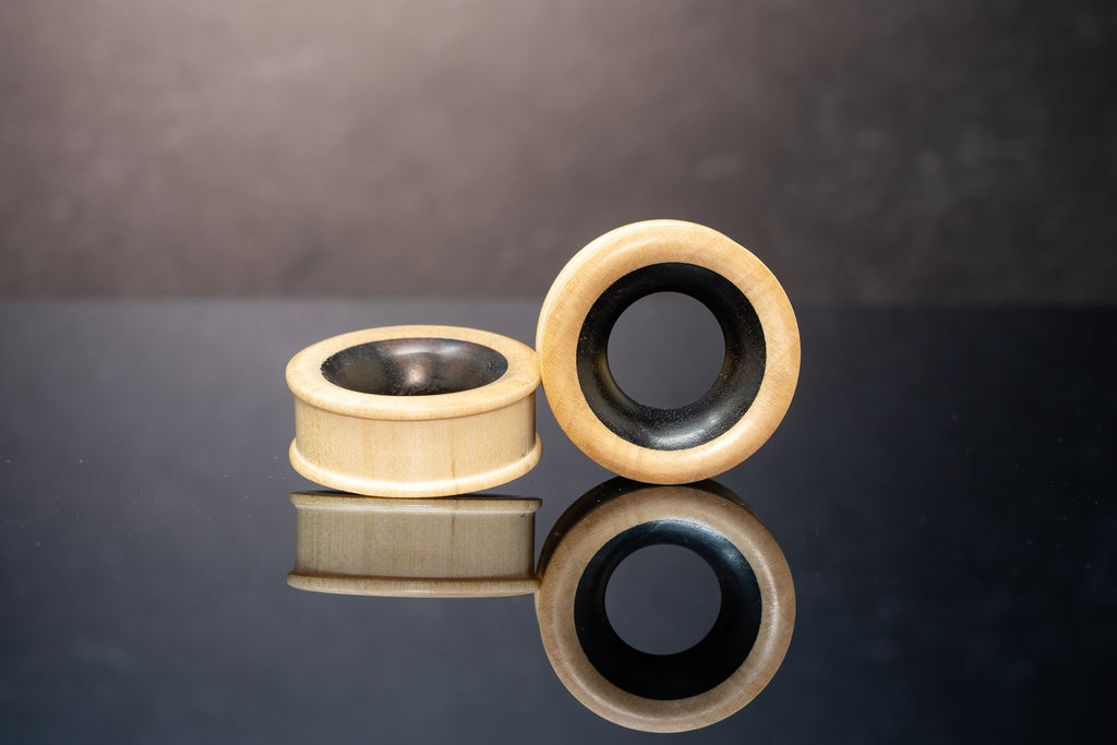 wood tunnel ear gauges