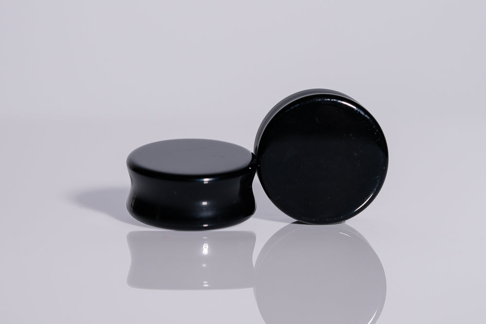 Obsidian Black Plugs (Pair) - PH125