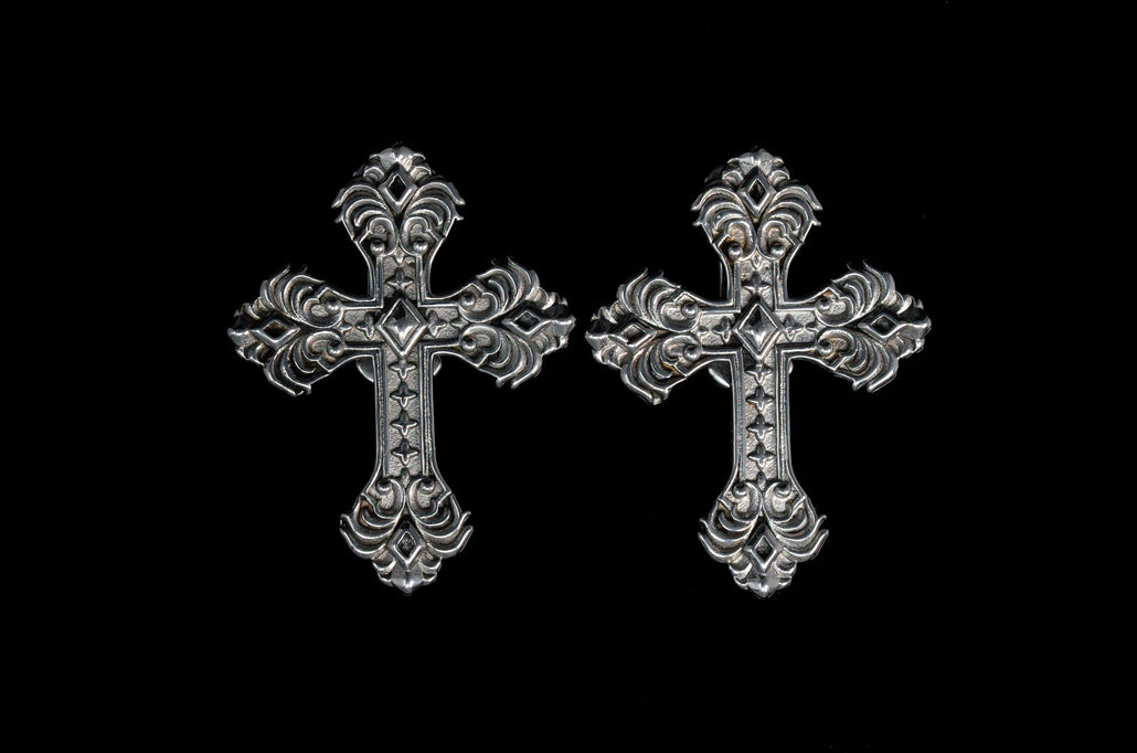 Medieval Cross Ear Weights (Pair) - PSS133