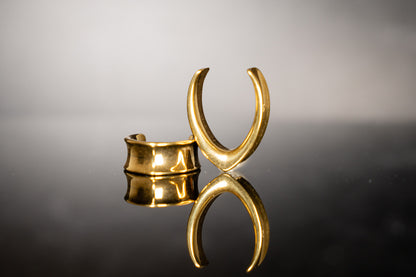 golden saddle ear gauge