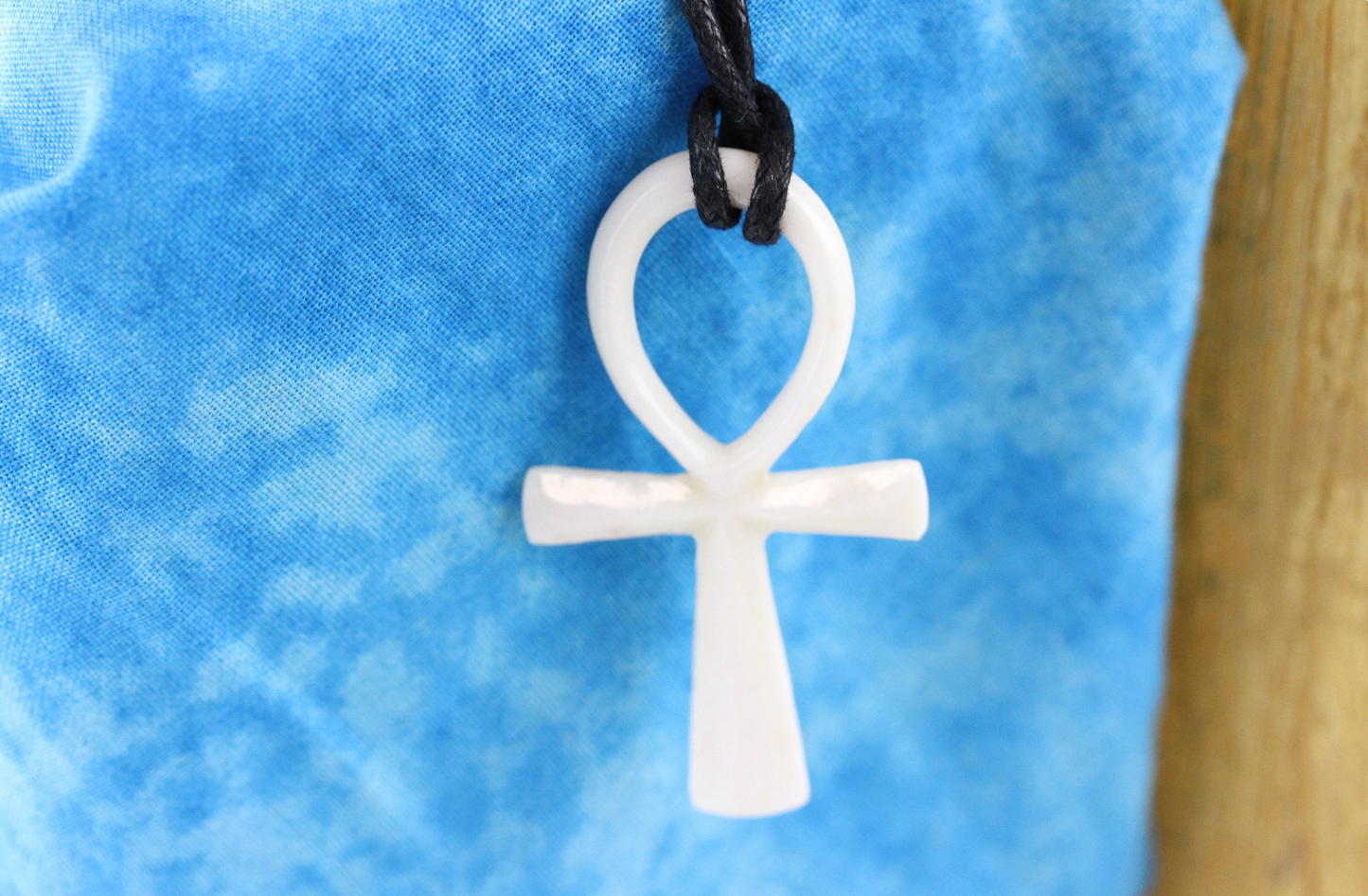 Hand Carved Ankh Necklace