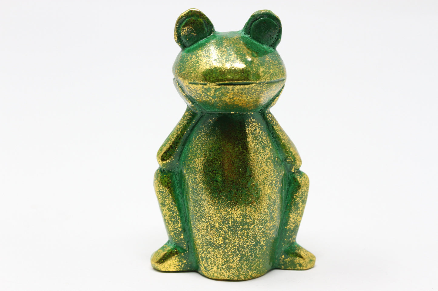Happy Frogs Carved Wooden Sculptor
