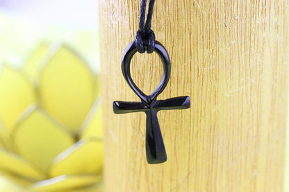 Hand Carved Ankh Necklace